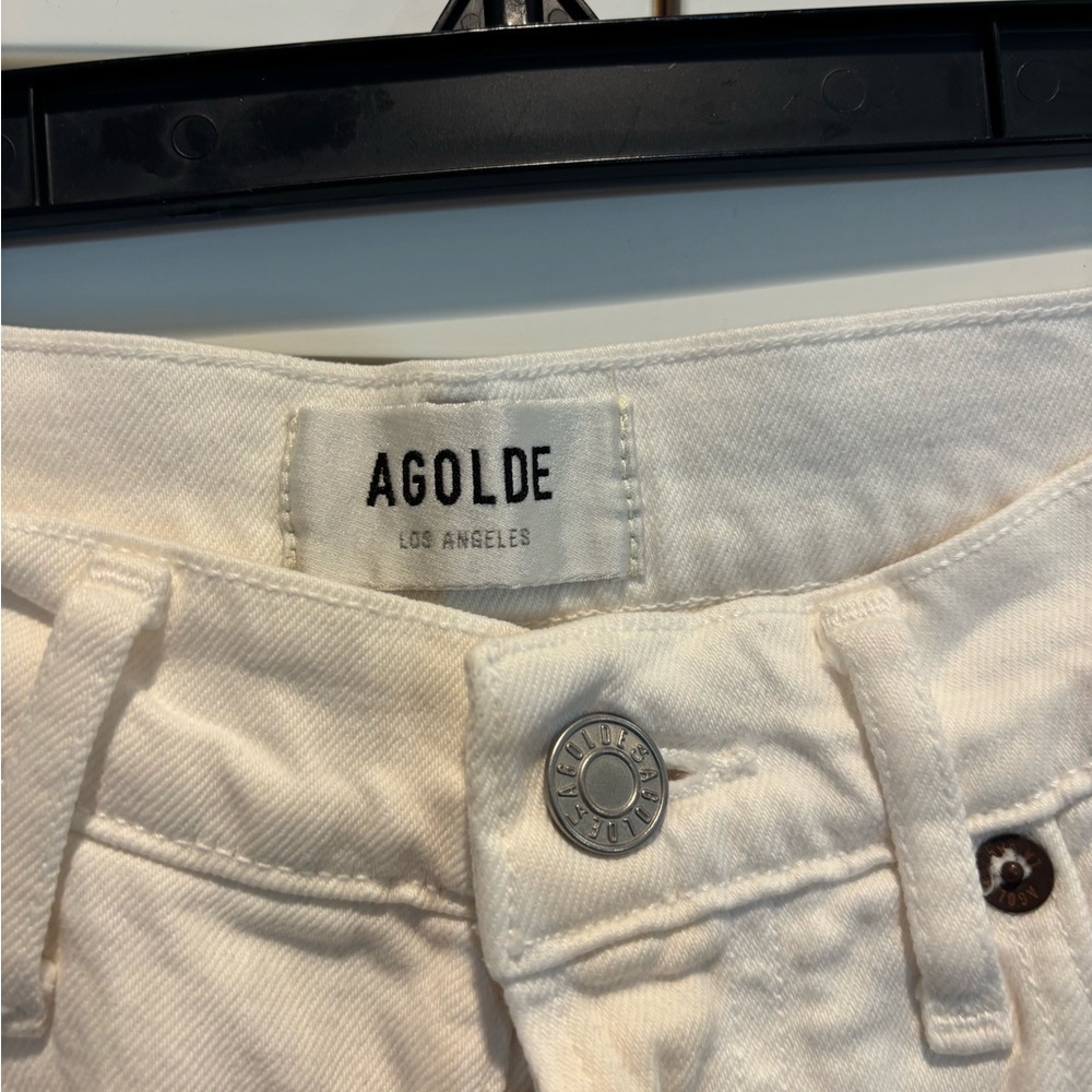 AGOLDE Riley Crop white jeans size 25 - Picture 4 of 6